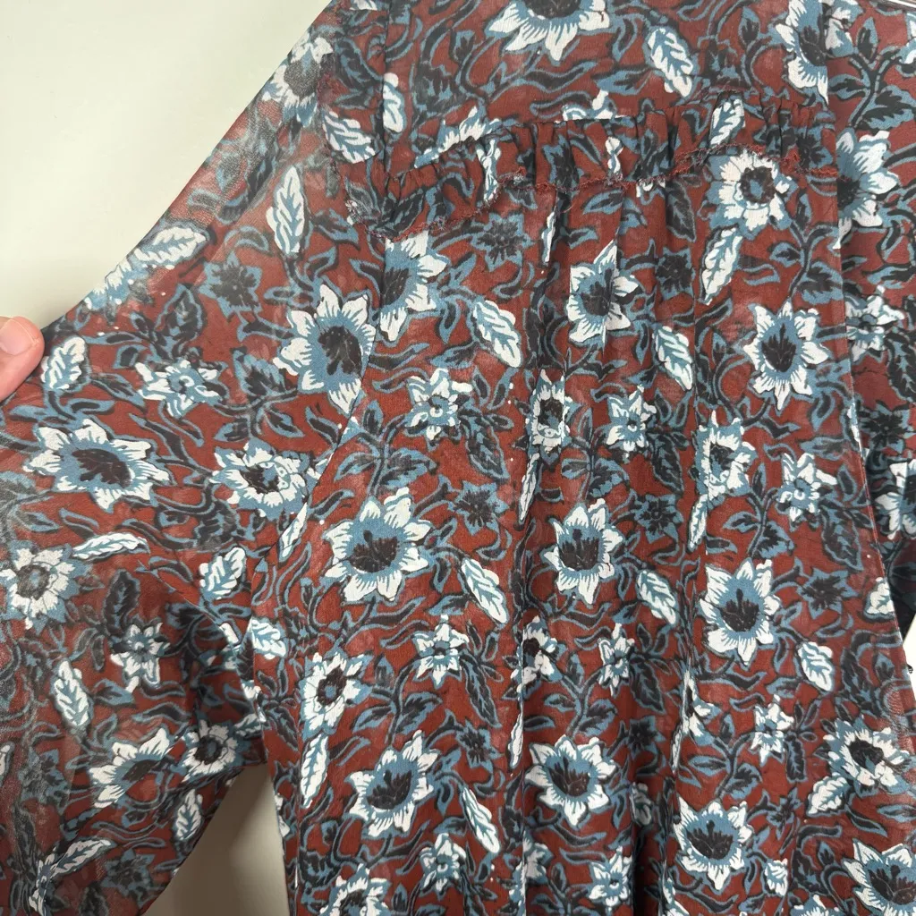 Veronica Beard Anjali Silk Floral Dress - Image 6