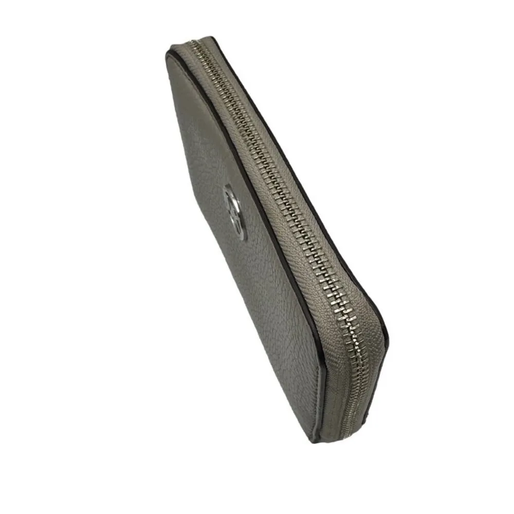 MICHAEL KORS Gray Zip Around Wallet - Image 5