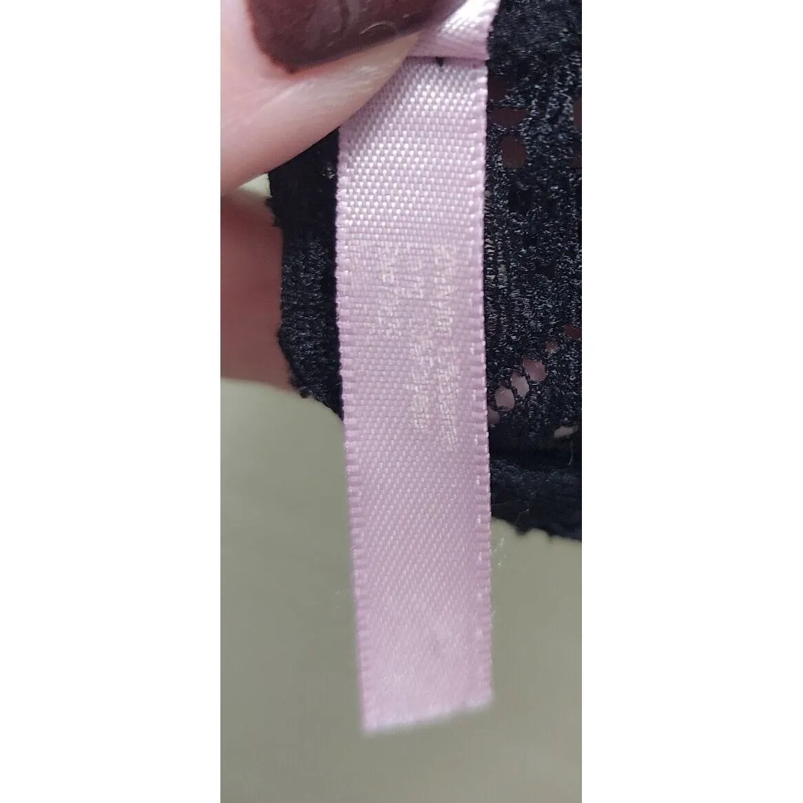 t Lace Bralette High Neck Crisscross Back Sexy Lingerie Top Black Size XS - Image 3