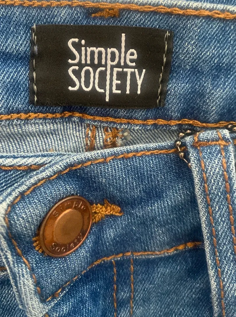 Simple Society Blue Denim Women's Jeans - Image 11
