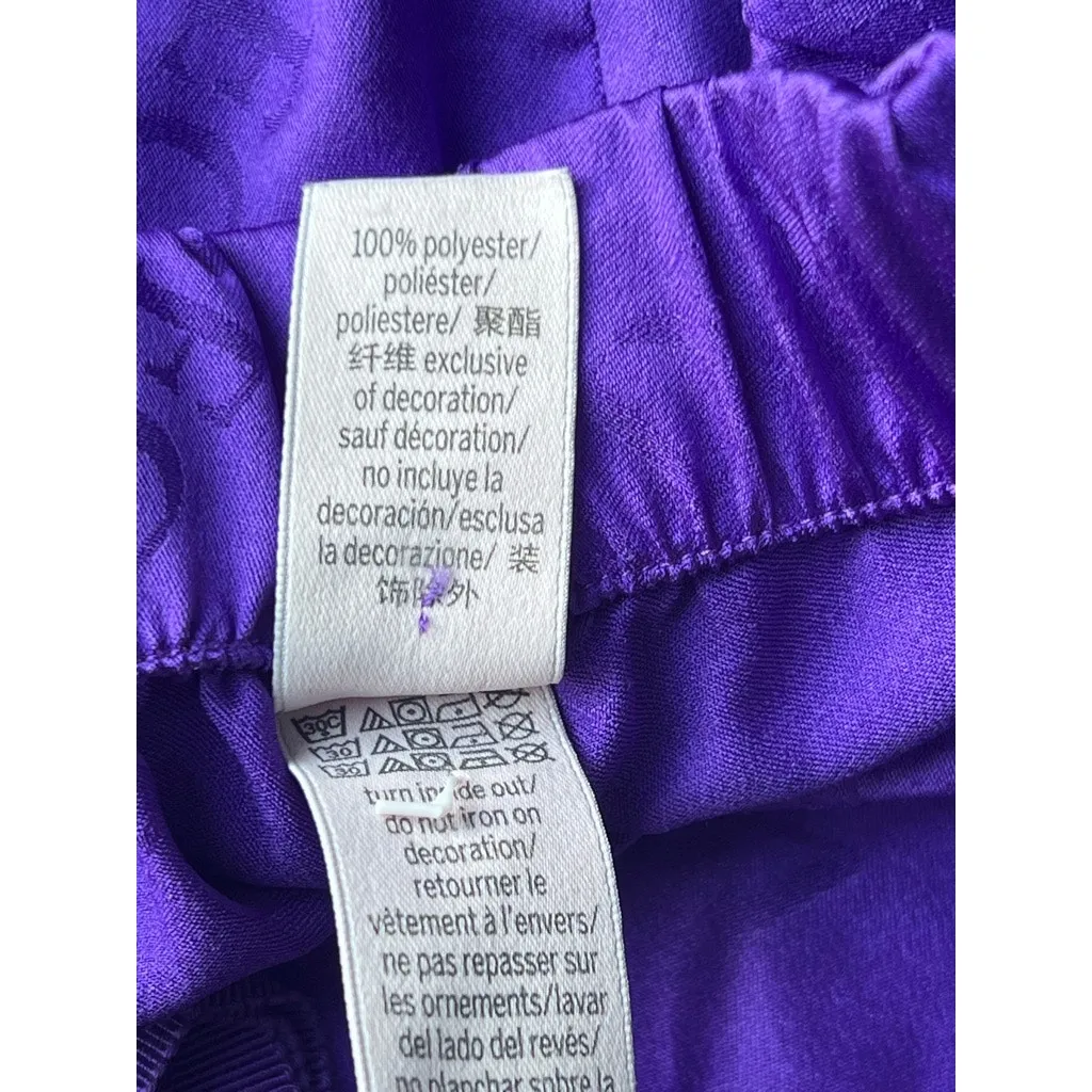 Victoria's Secret Purple Satin Pajama PJ Pants Women's S - Image 4
