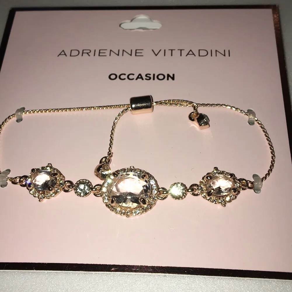 Adrienne Vittadini Pink Moonstone Crystal Slider - Image 2
