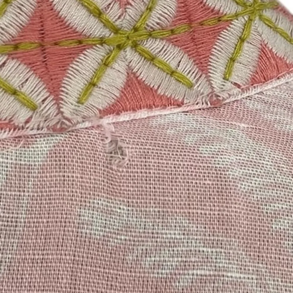 Spartina 449 Old‎ Field Beach Swim Cover Up Tassel Linen Blend Pink One Size - Image 17