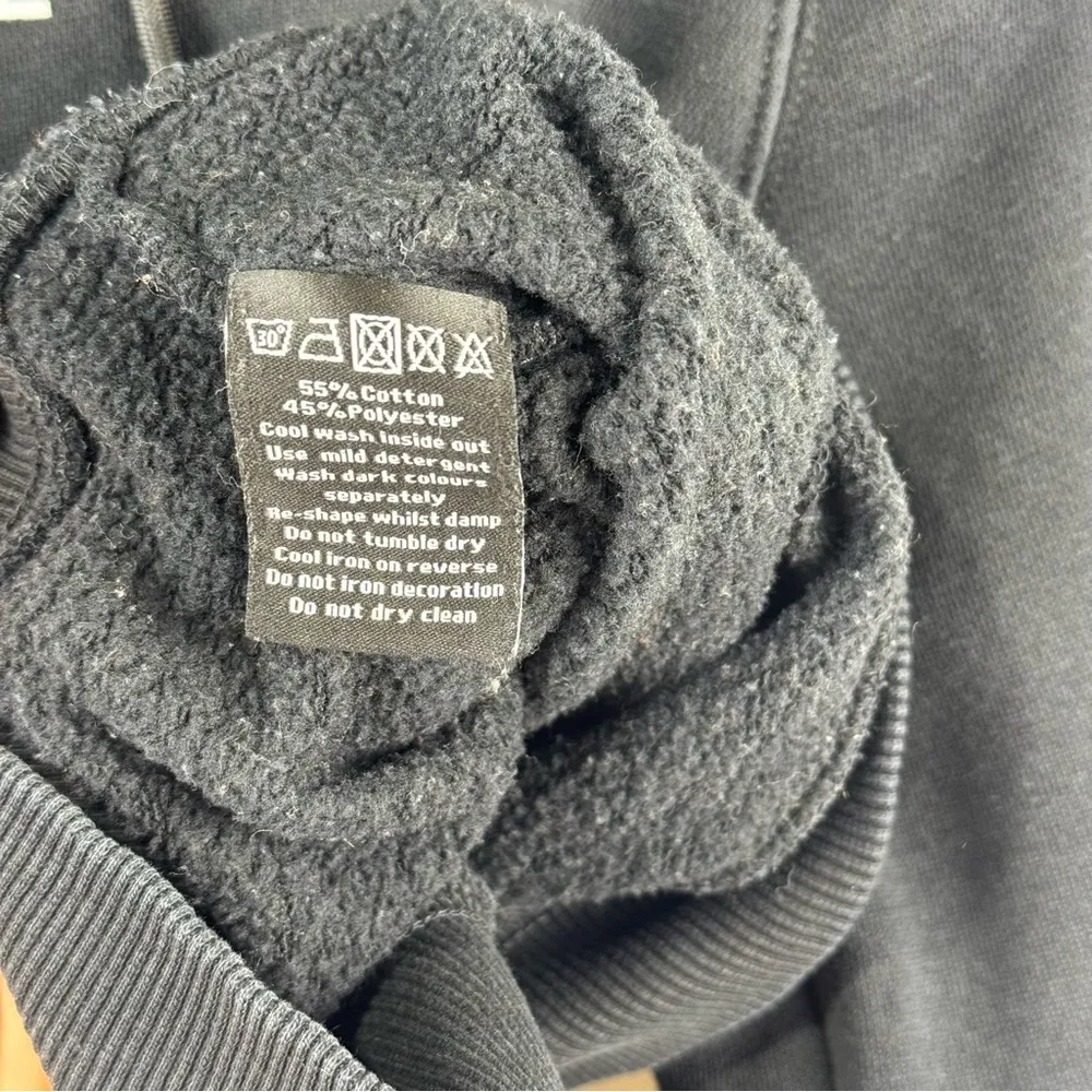 Alphalete Classic Capital Logo Black Crop Hoodie & Jogger Sweatpants Size Medium - Image 6