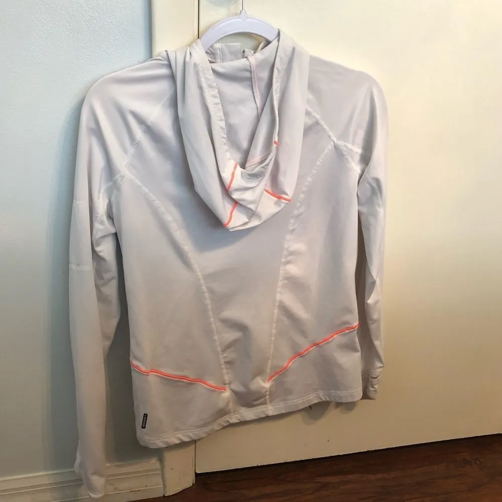 Champion  activewear white hoodie sweater top long sleeve sz M womens - Image 2