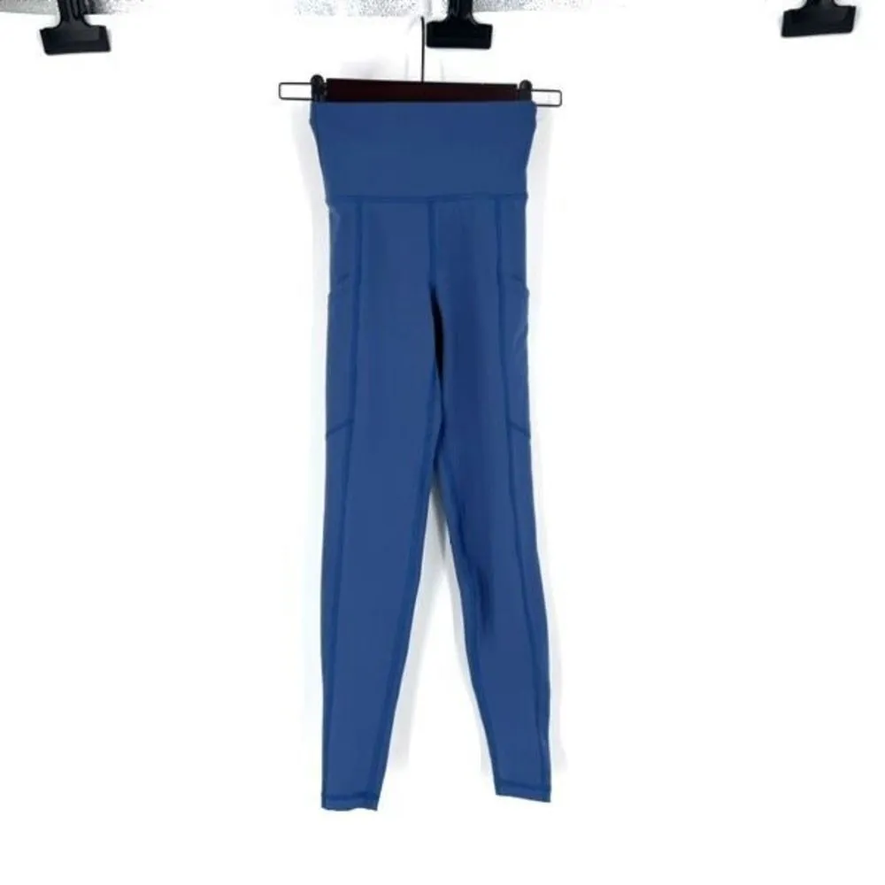 American Eagle‎ AE The Everything Pocket Leggings Hi Rise Blue Black XXS 2XS - Image 6