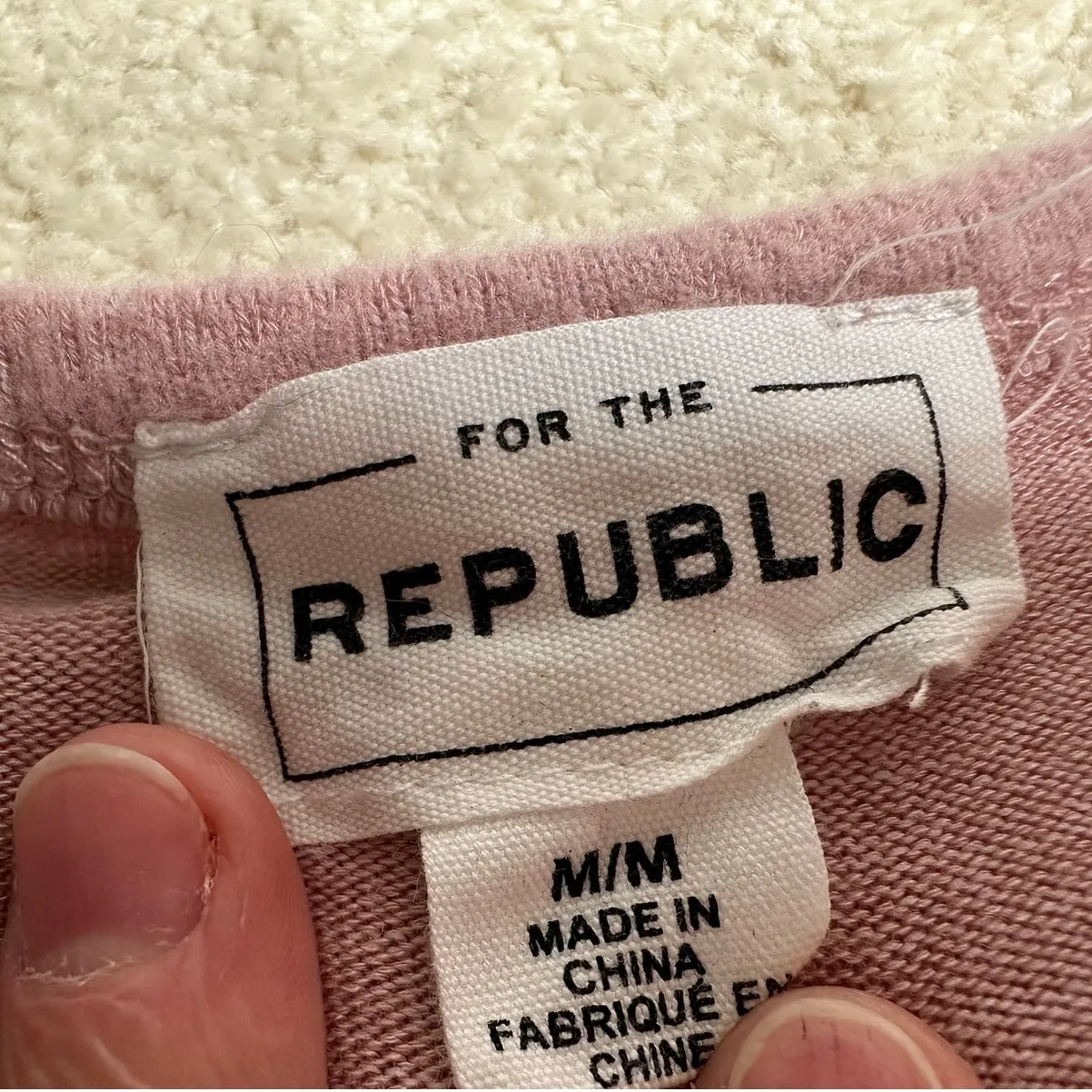 FOR THE REPUBLIC : Pink Lightweight Sweater - Image 6