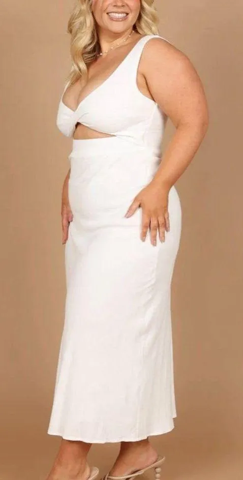 Petal & Pup Apollo Cutout Detail Midi Dress - Image 4