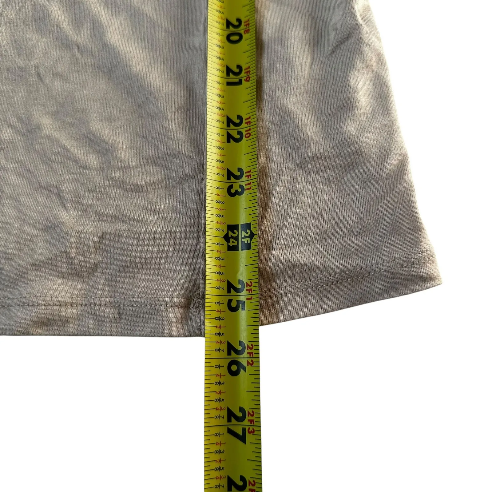 August Silk Khaki Ruffles Cardigan Women's Sweater Size Large | 42-40 - Image 5