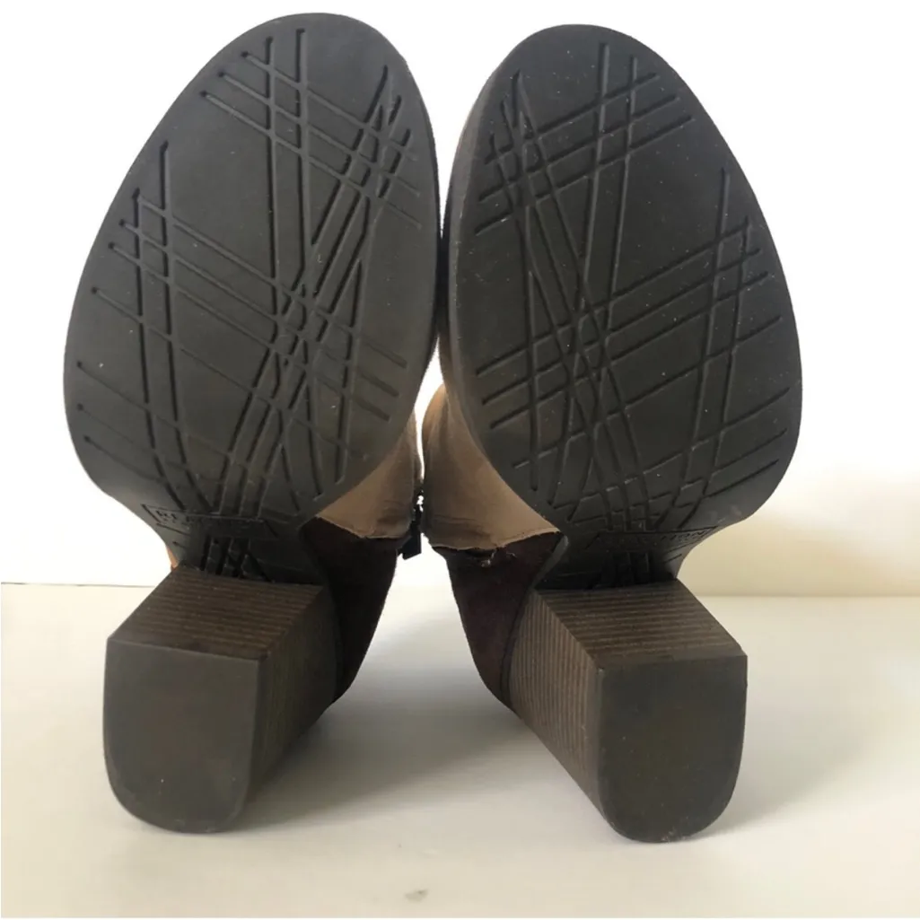 C Reaction Kenneth Cole Might Free Brown Leather Ankle Women Boots Size 7 - Image 10