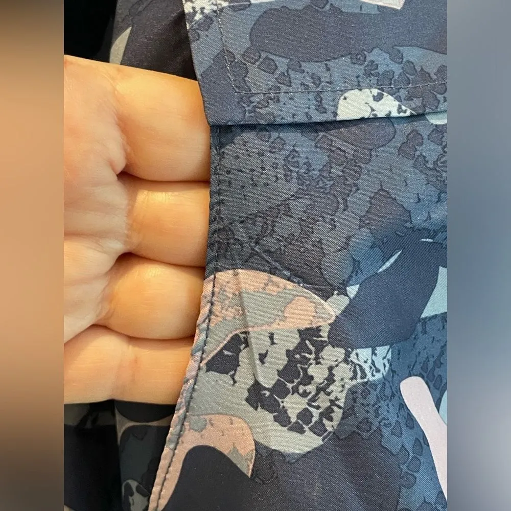 Reebok Camo 1/4 Zip Pullover Athletic Jacket Windbreaker Purple Size‎ Medium - Image 3