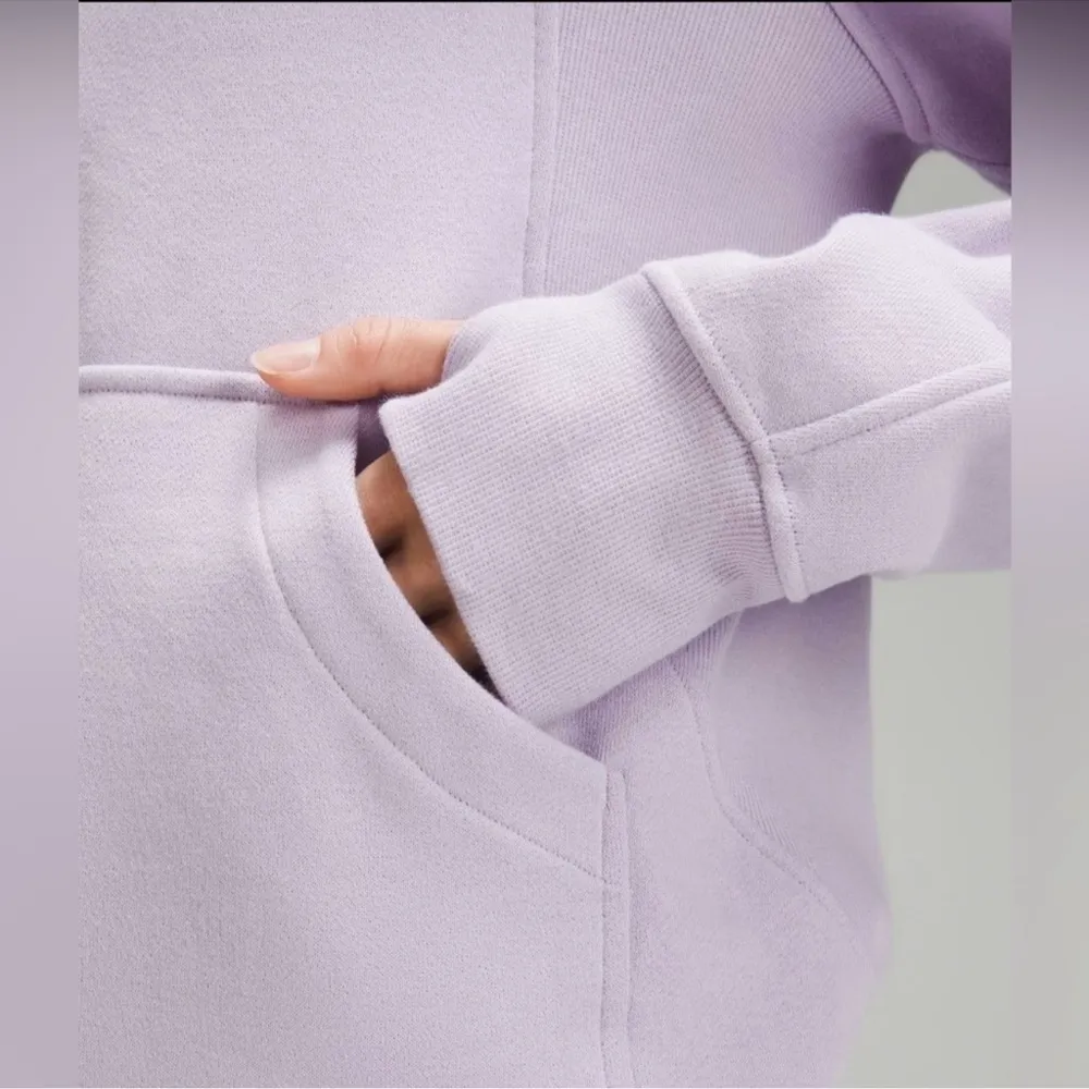 NWT Scuba Oversized Funnel Neck Half Zip / Lilac Ether M/L - Image 5