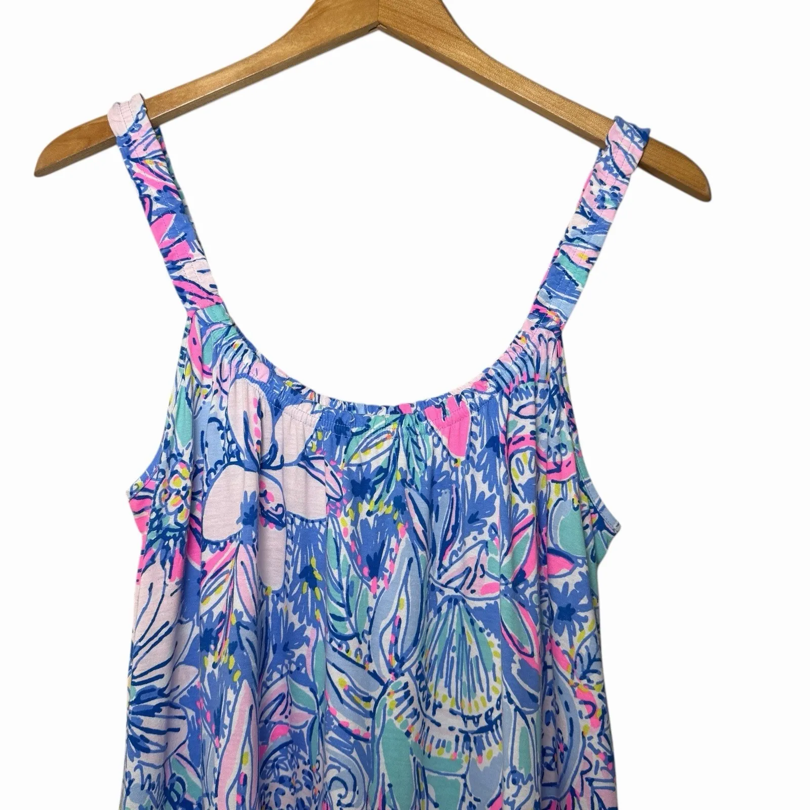 Lilly Pulitzer Womens Loro Swing Mini Dress L Pop Up Got Your Back Resort Cotton - Image 4