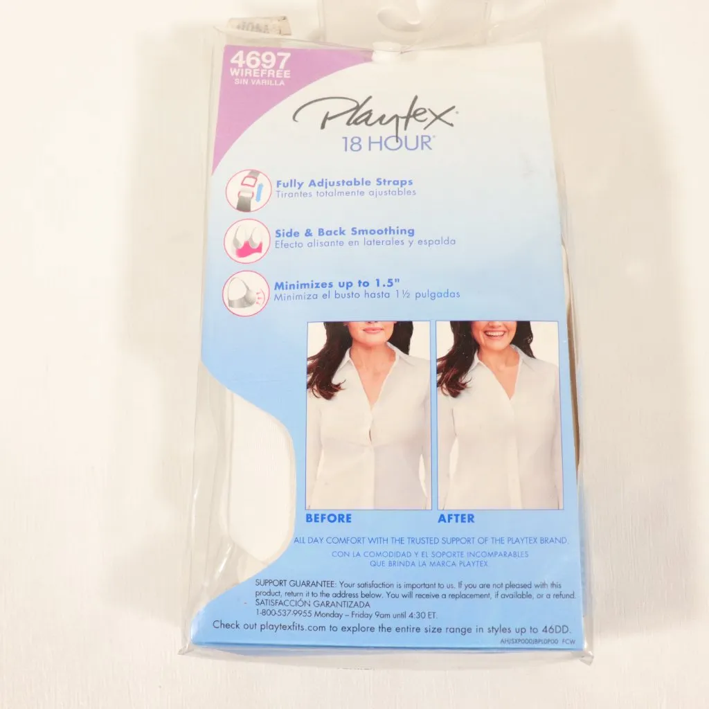 NIB Playtex 18 Hour Smoothing Minimizer Bra Size 44DD in Sin Vanilla #4697 - Image 6