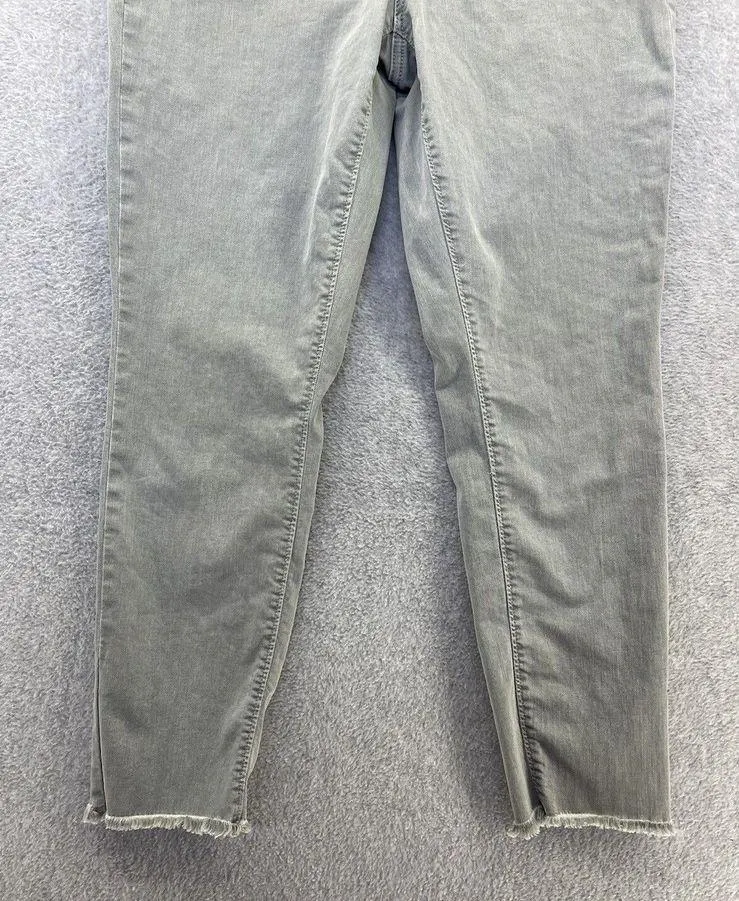 LOFT Ann Taylor Womens Jeans Sage Green Modern Skinny Crop Size 8 - Image 12
