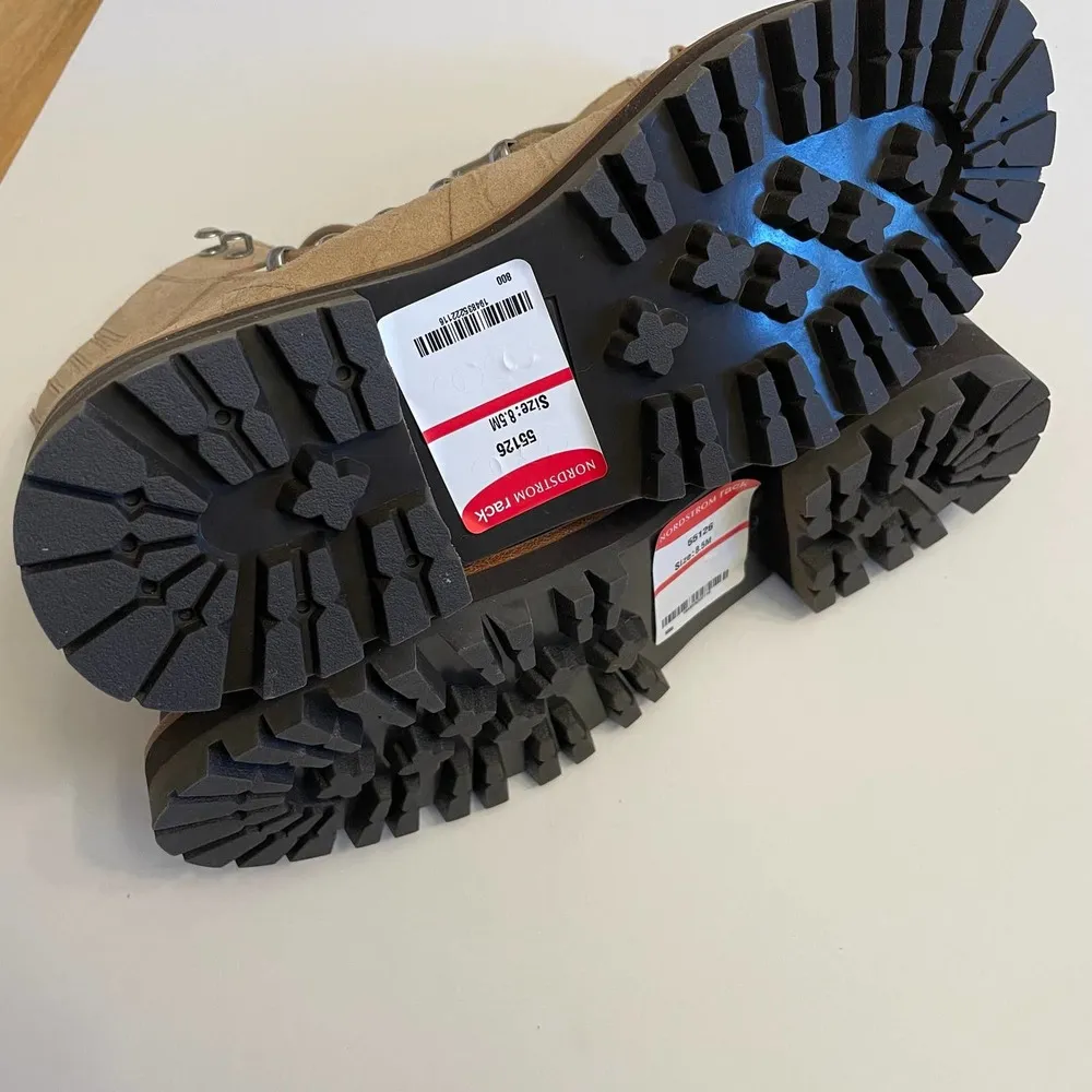 NWOT Marc Fisher Izzie 2 Leather Combat Alligator Print Lace Up Boots Size 8.5 - Image 9