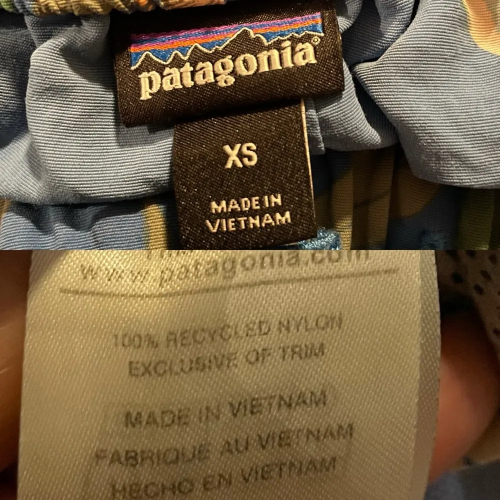 Patagonia Womens Shorts Baggies Blue Bird Floral Size XS - Image 8