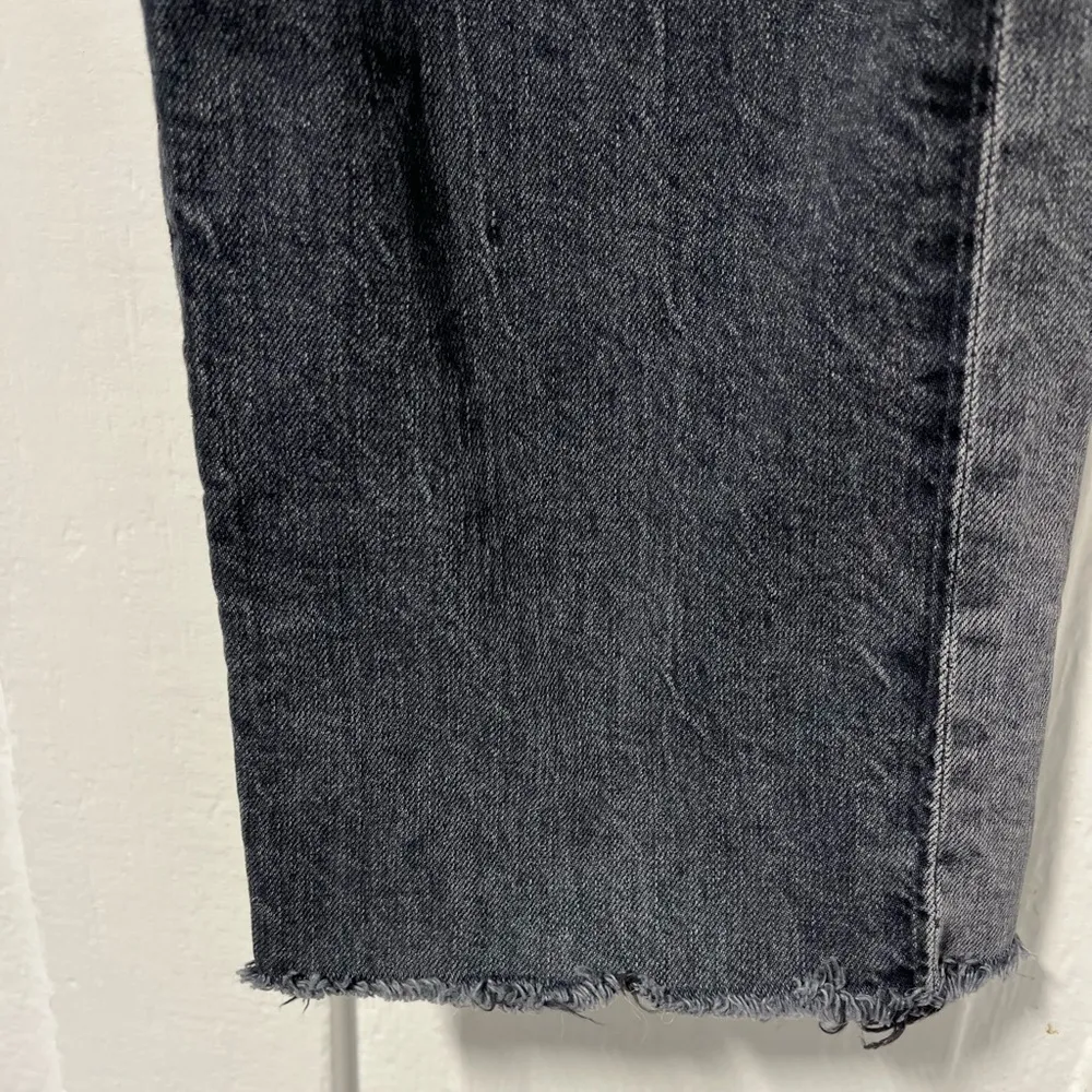 Mother denim mother superior rambler ankle fray black hitting the pavement sz 25 - Image 6