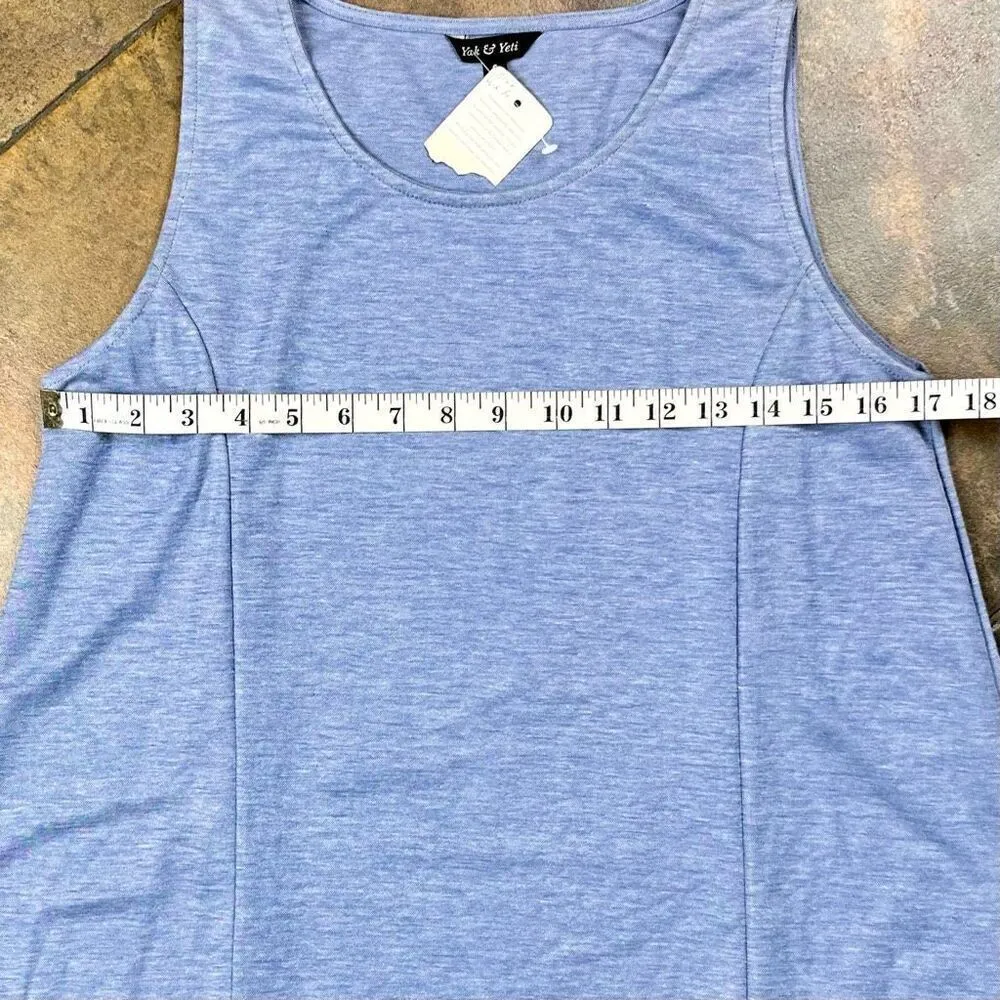 NWT Yak & Yeti Blue Tank Top Small - Image 4