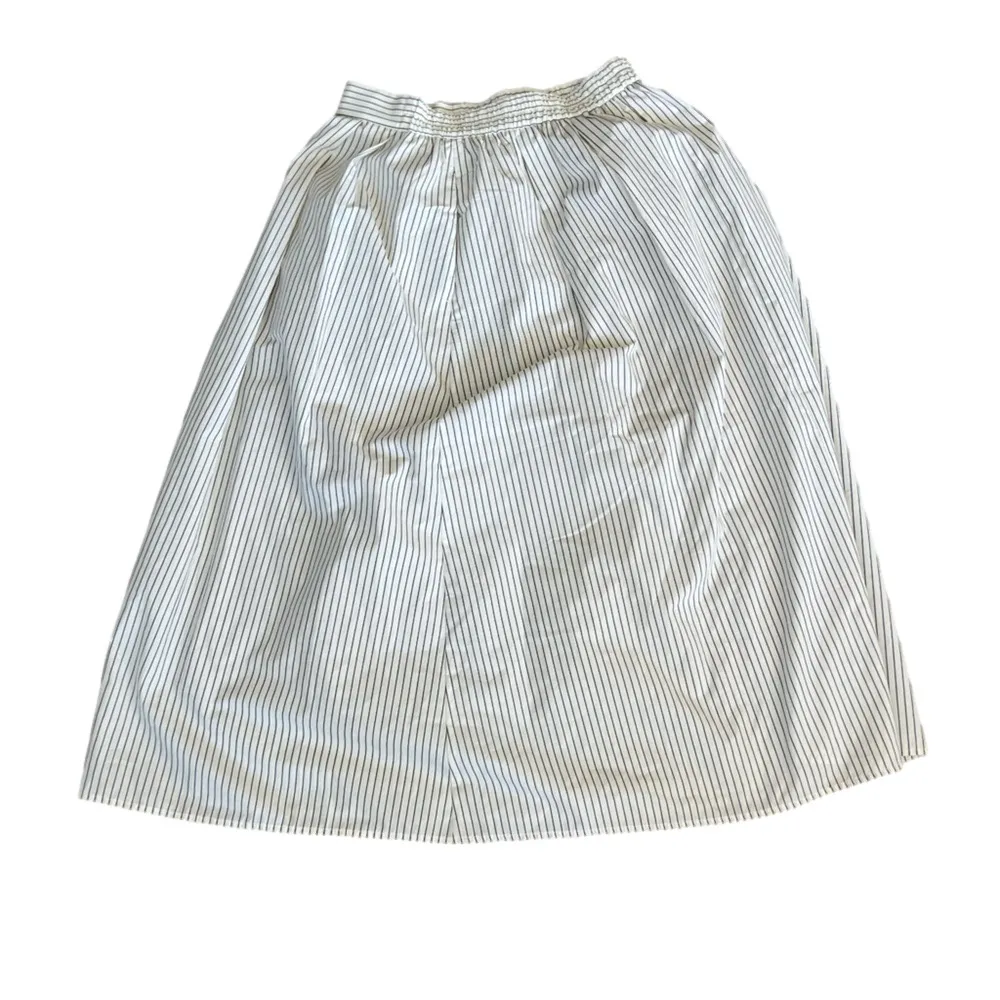 GU Women’s Grey & Off White Striped Skirt With Pockets Size M - Image 2