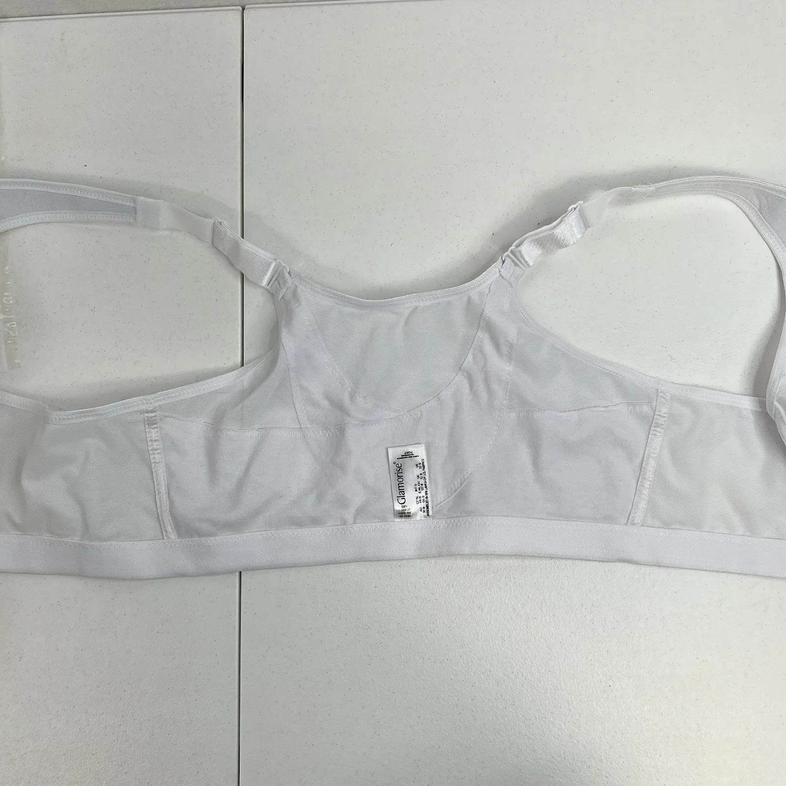 GLAMORISE 52B Bra Magic Lift Full Figure Support Front Closure Wireless White Size undefined - Image 8