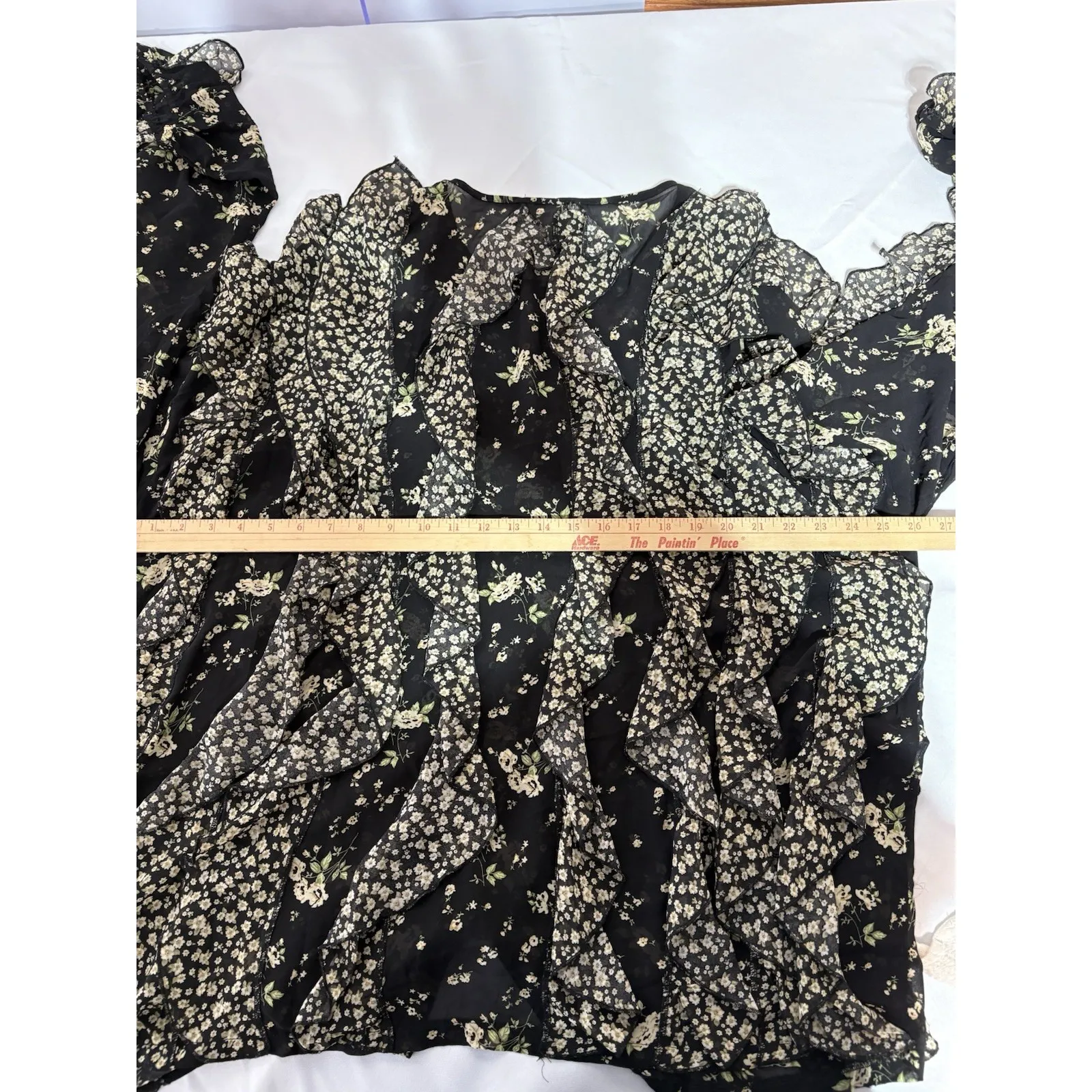 Fairy Peasant Blouse Boho Artsy Top Women's Size 3XL Long‎ Sleeve Ruffles - Image 11