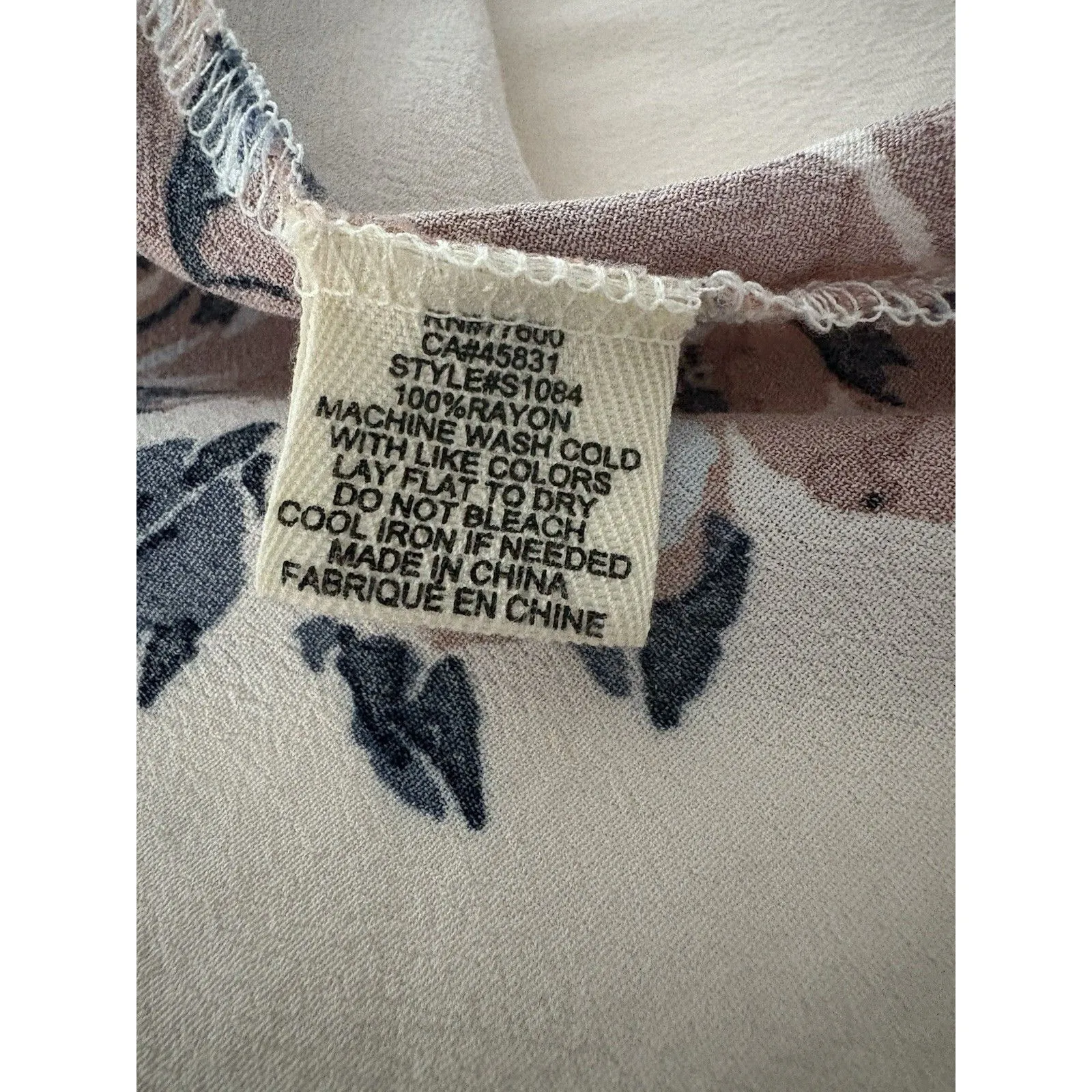 Saltwater Luxe Top Womens OS Ivory Floral Open Front Boho Festival Forest Kimono - Image 15