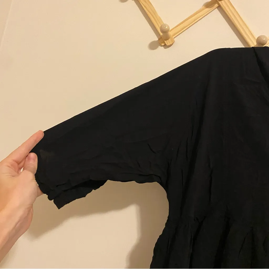 Natural Life Black Mini Dress size Medium - Image 2