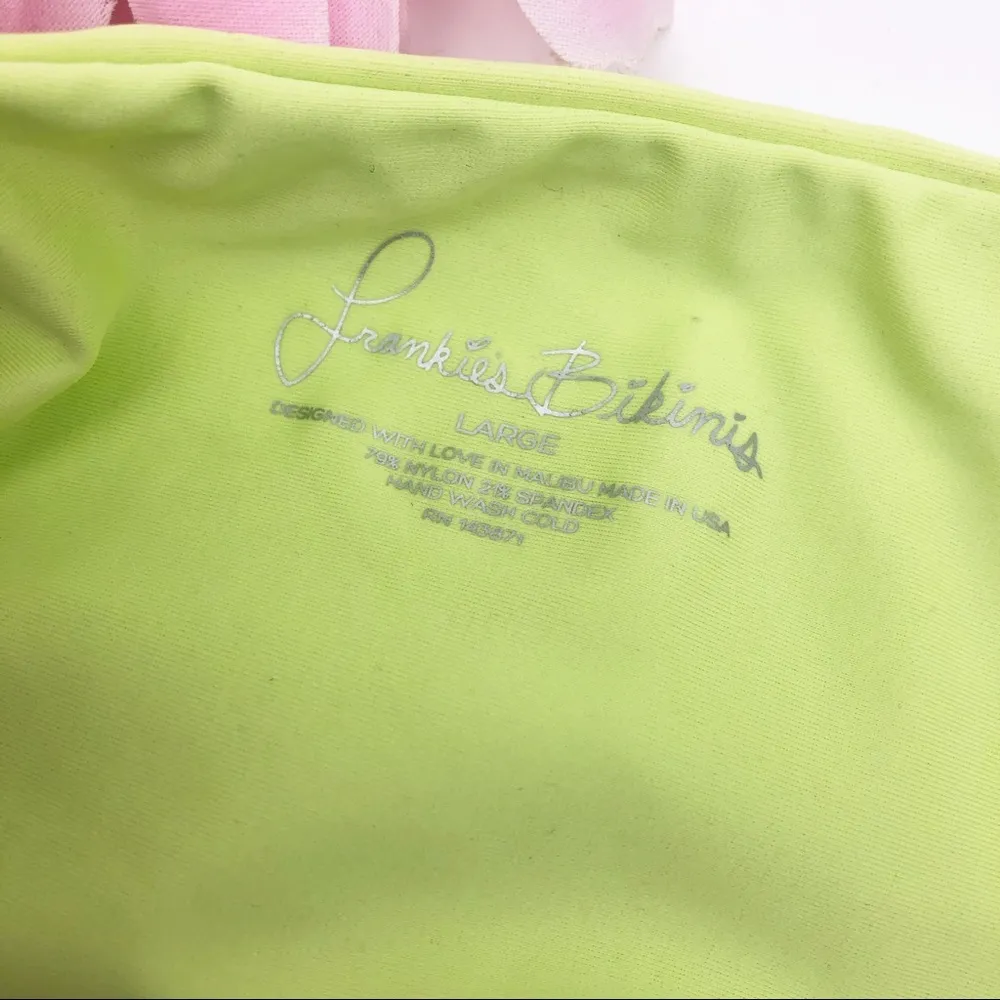 Frankie’s Bikinis Kaia Swim Bottoms: Lime Neon Green Yellow - Image 7