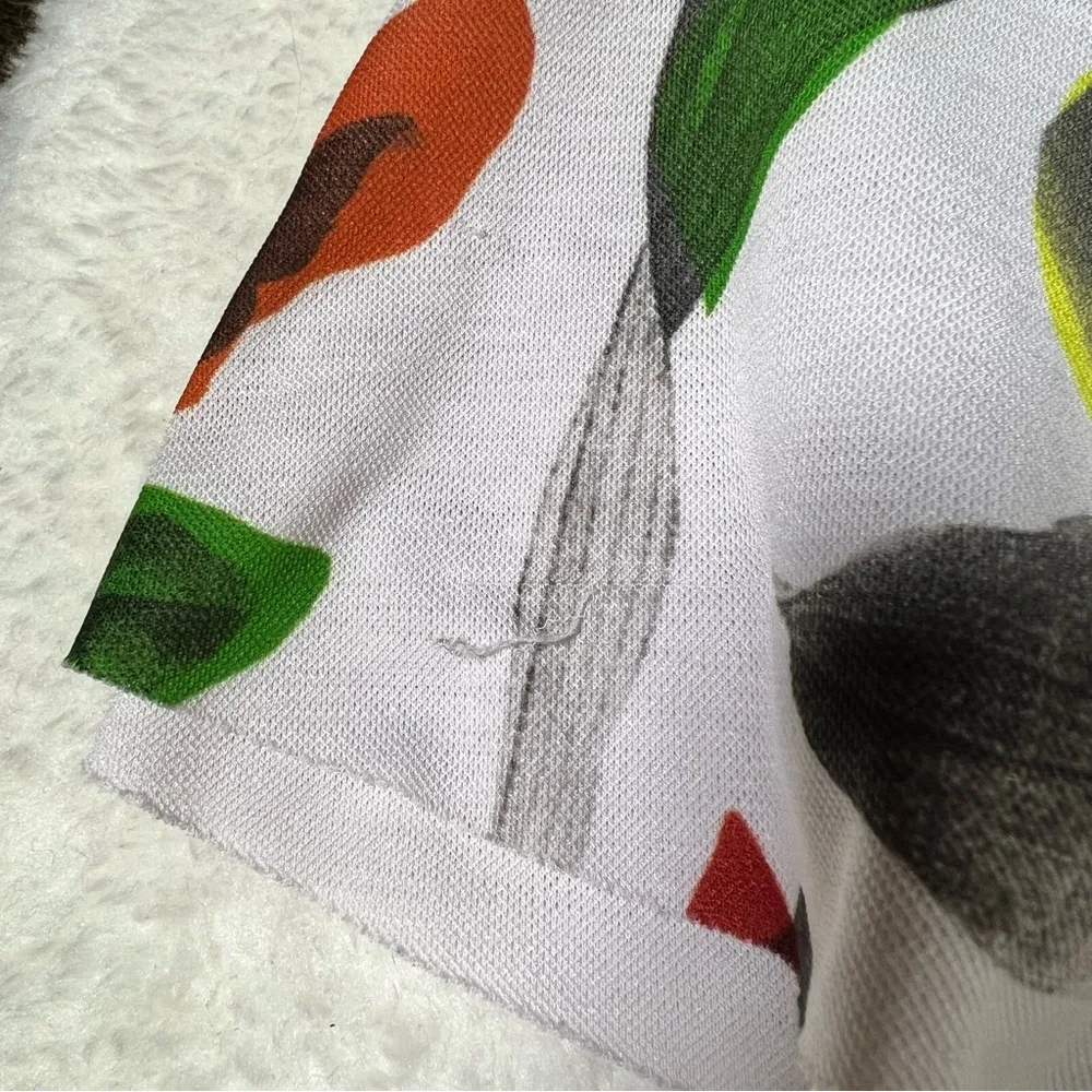 Zara White Floral Cropped Swing Tank Top - Image 11