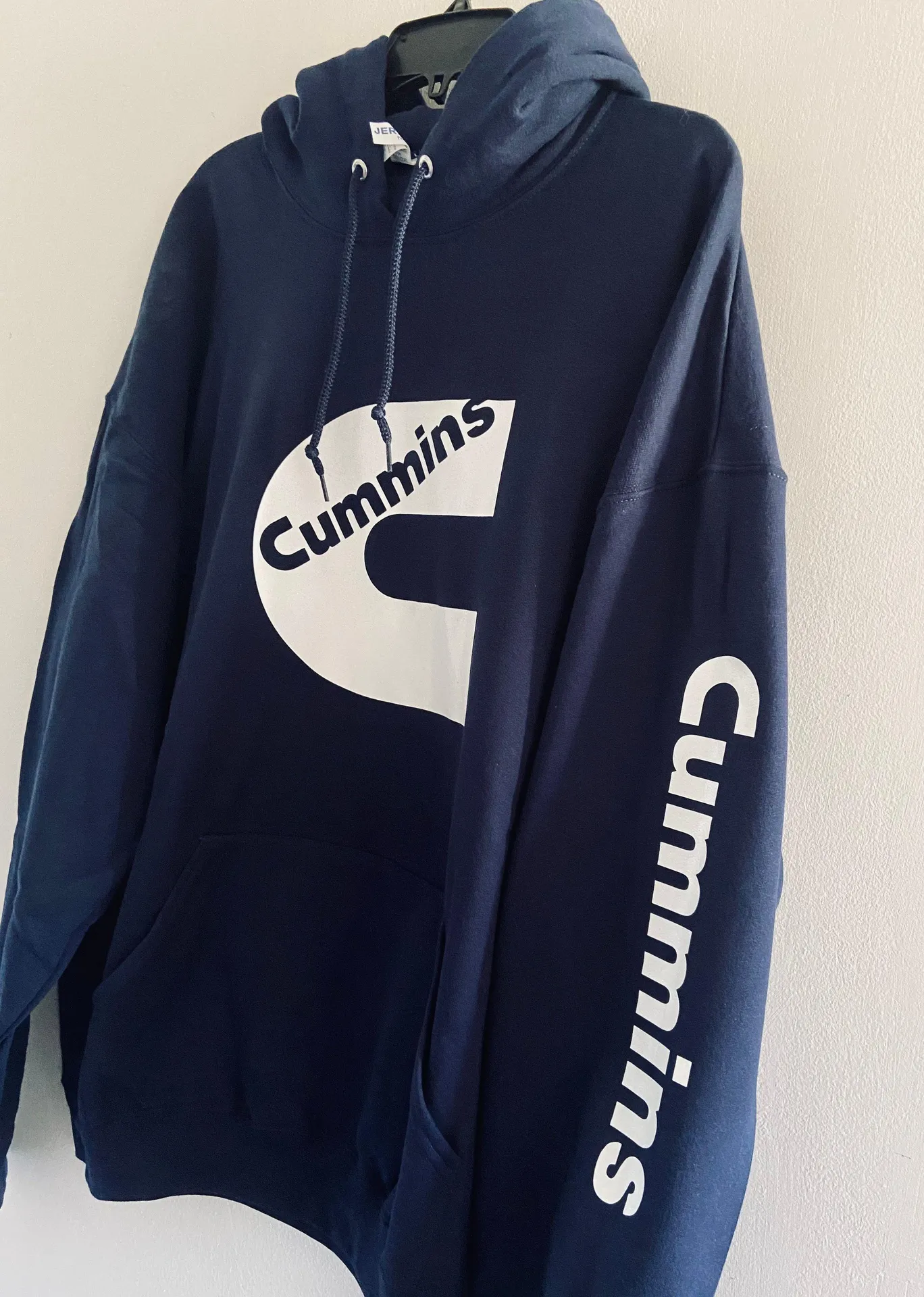 Cummins Hoodie Dark Blue Size Large - Image 2