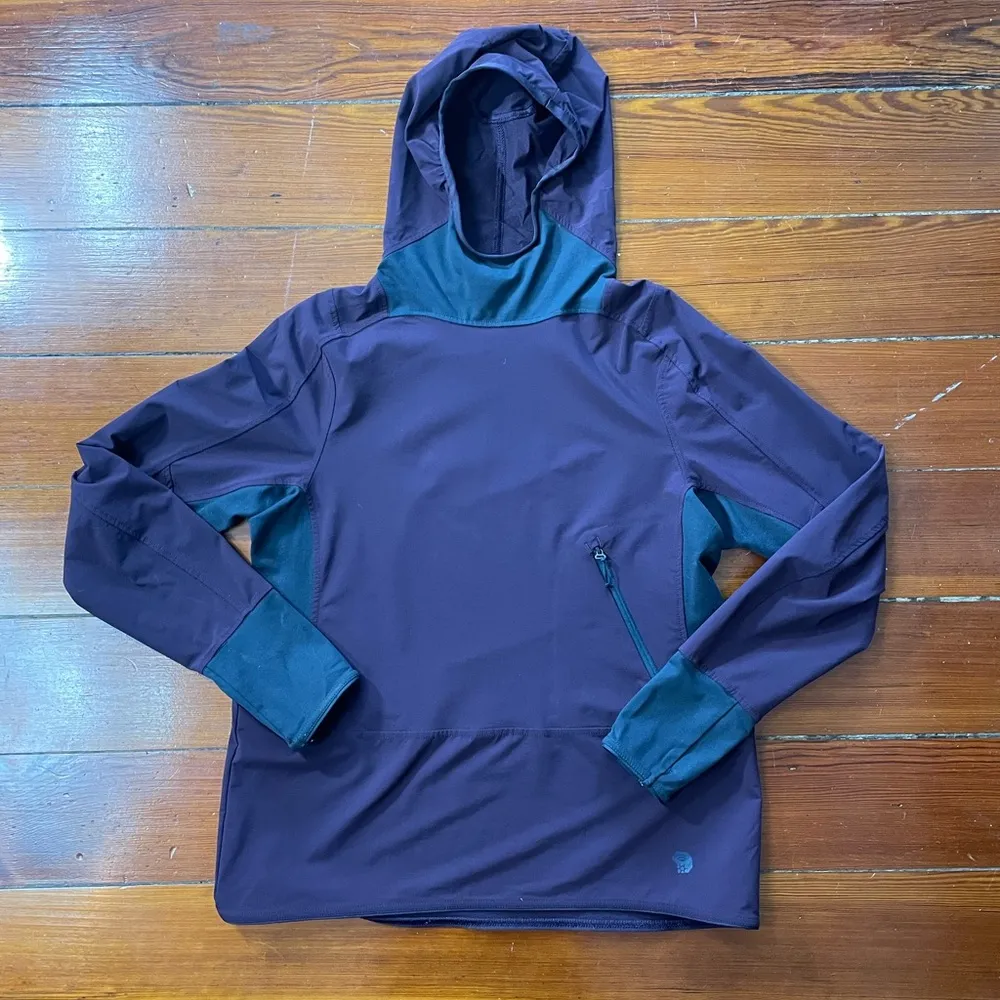 Mountain Hardwear Mountain Hardware Chockstone Pullover Hoodie Softshell Layered Jacket - Sz M - Image 1