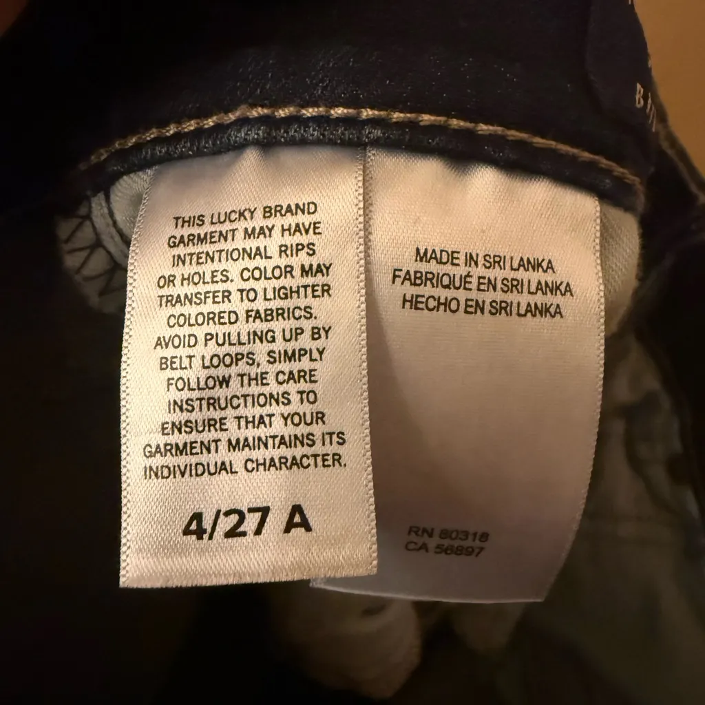 Lucky Brand High Rise Dark Indigo Jeans - Image 6