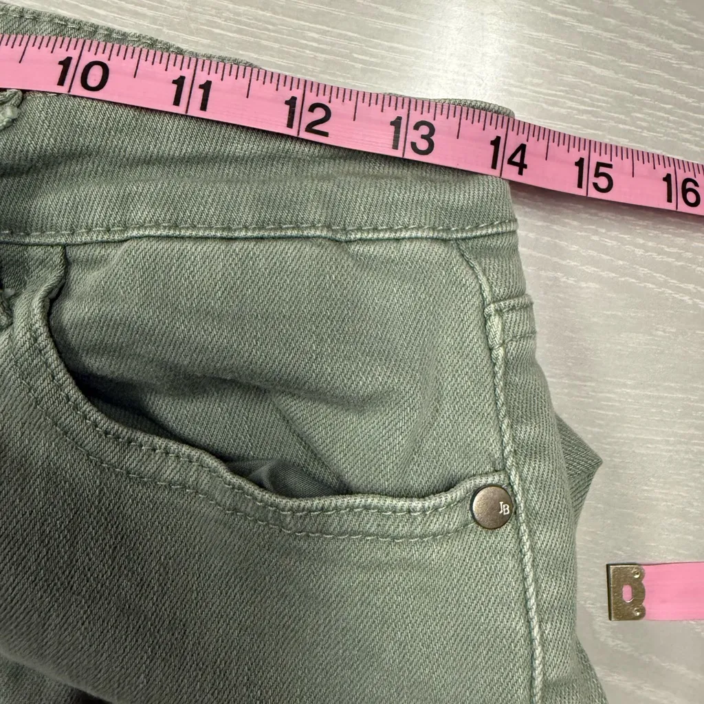 Judy Blue Jeans Women Size 8 Green Denim Mid‎ Rise Capri Stretch pants - Image 7