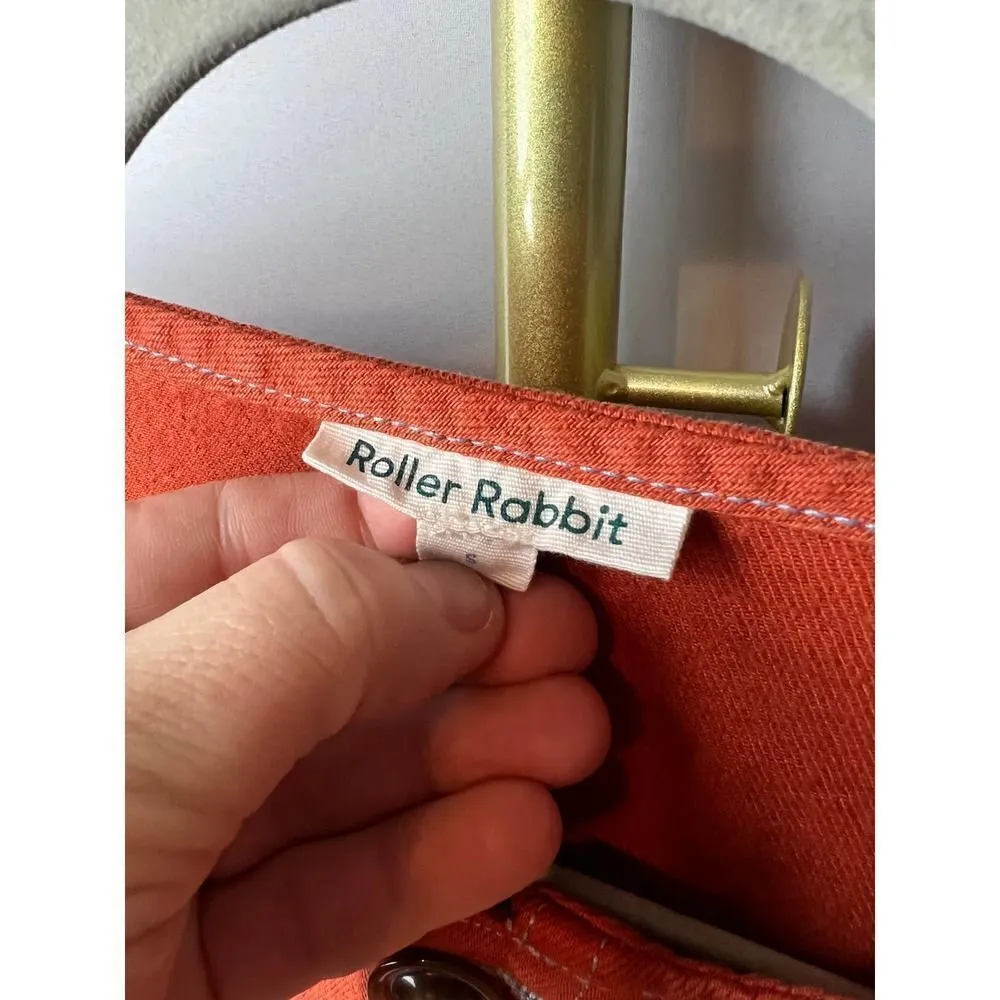 Roller Rabbit Orange Red Abilene Jumpsuit Sz. S - Image 6