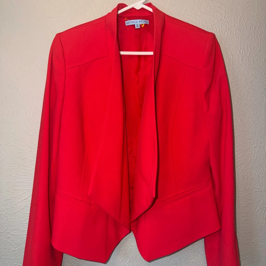 ANTONIO MELANI Vibrant Scarlet Blazer - Image 5