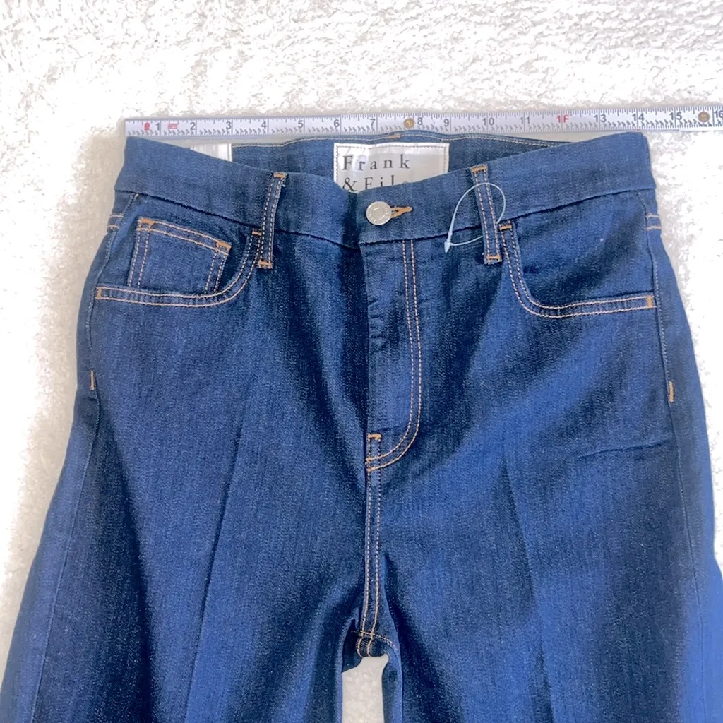 Frank & Eileen Flannigan Flare Leg‎ Jeans Dark Blue Size 29 NWOT - Image 3