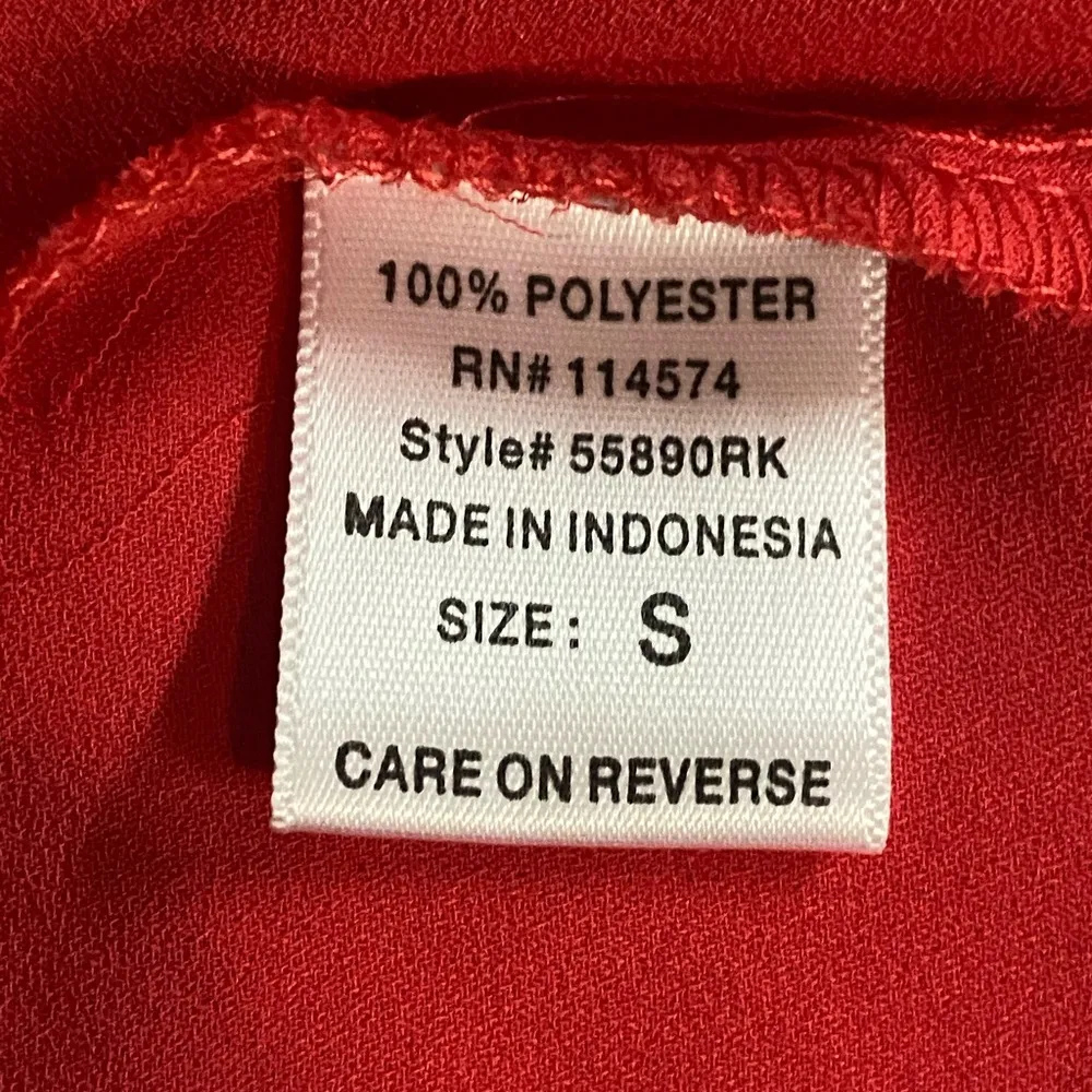 Ro&De Red Long Sleeve Red Blouse Size Small EUC￼ - Image 3