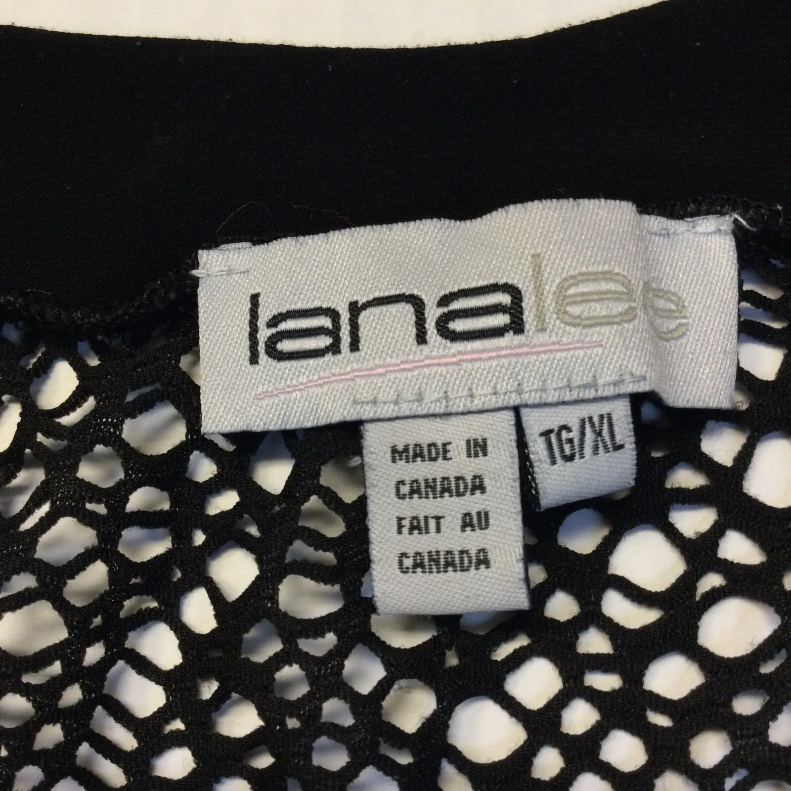 Lanalee Womens XL Top 3/4 Sleeves Fisherman Fabric‎ With A Ribbed V - Image 3