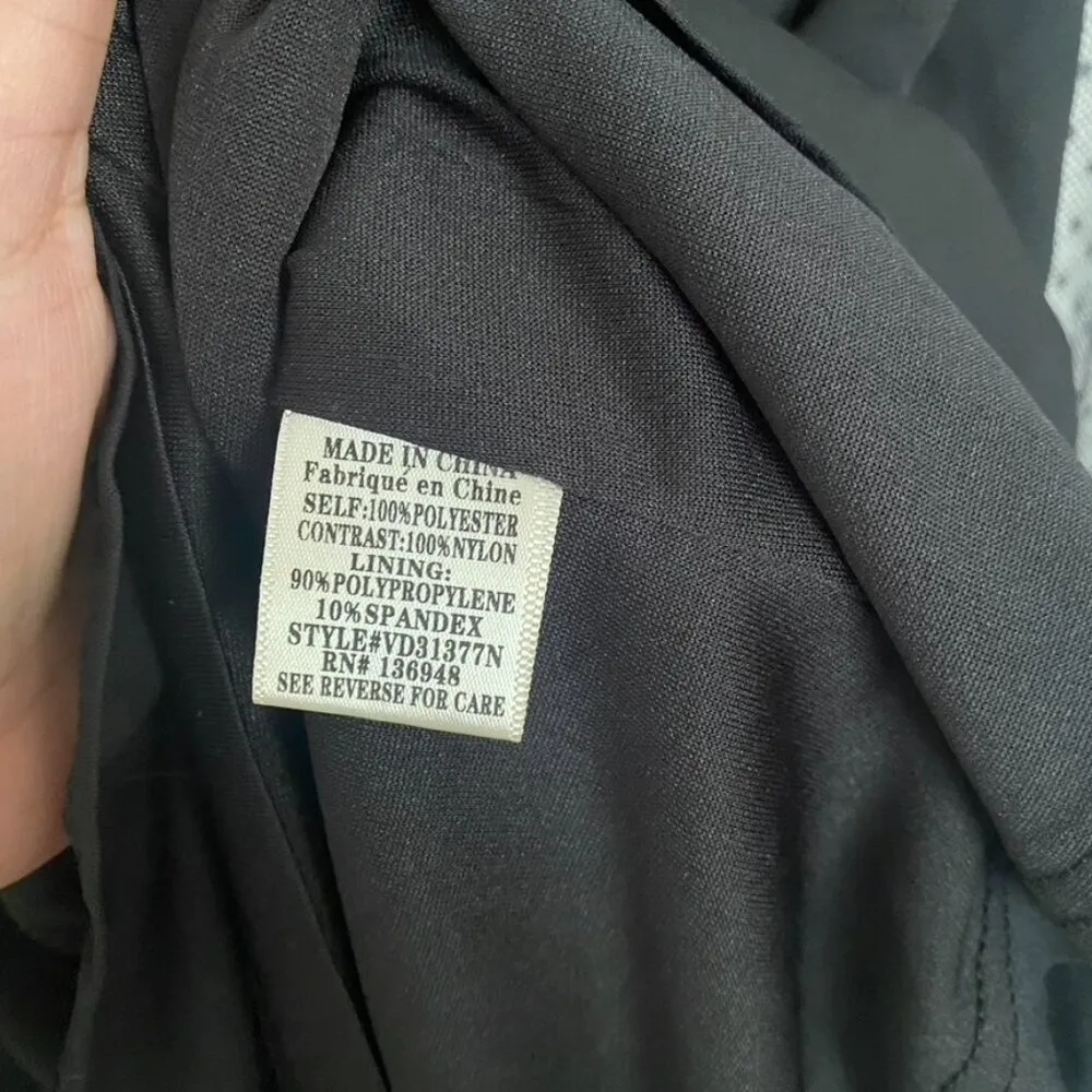 Nasty Gal Black Caped Mini Dress Size S NEW BUT WITH FLAWS - Image 5