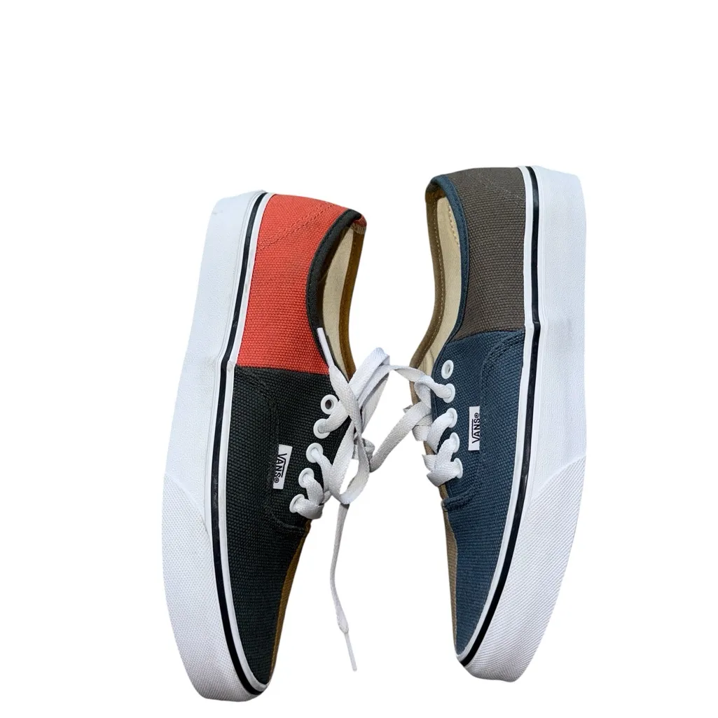 New Vans Authentic Split Duck Canvas Multi Sneakers Low-Top Shoes M-7 W-8.5 - Image 4