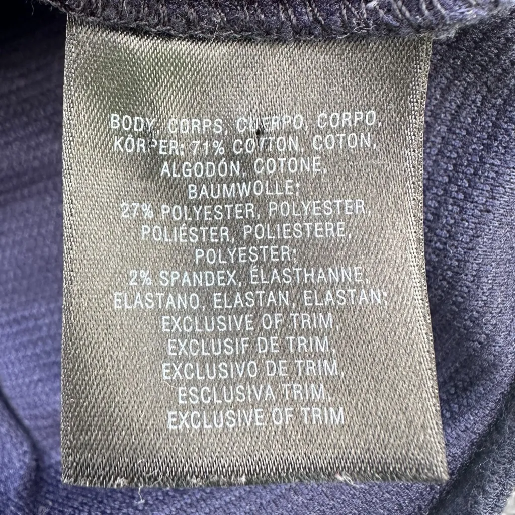 Anthropologie Métier Structured Ribbed Belted Top Blue Size S - Image 3