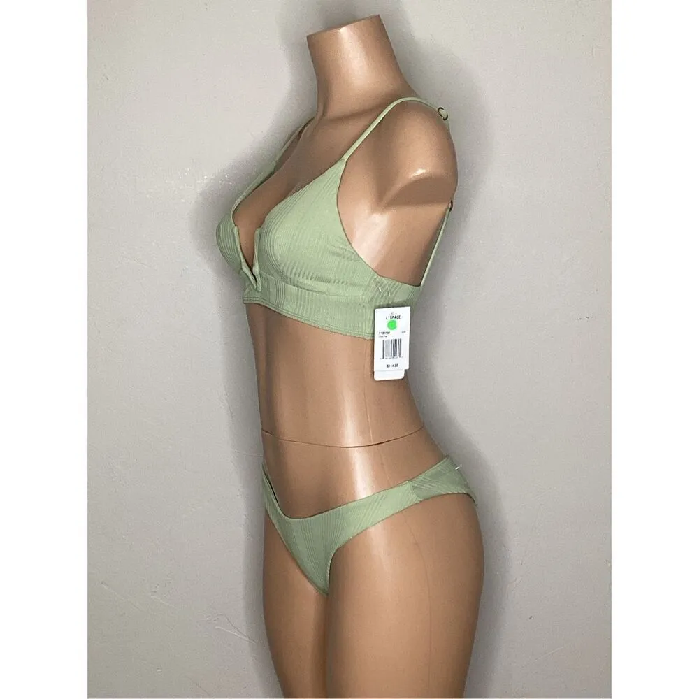 l*space New. L* light green bikini. Small. Retails $214 - Image 6