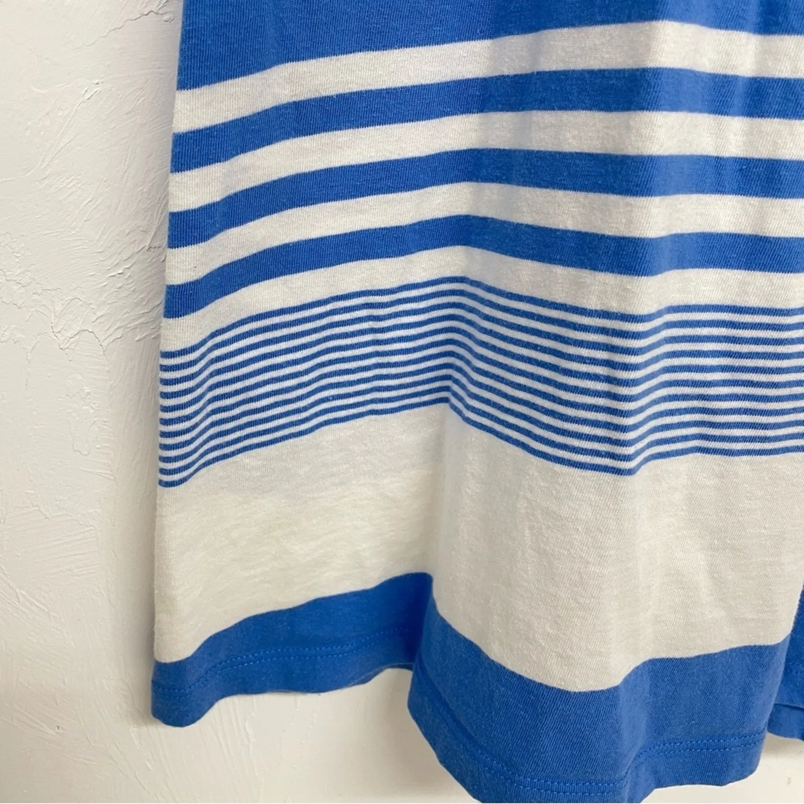 Lilly Pulitzer Blue & White Striped Sleeveless Mini Dress Womens XS Beachy - Image 5