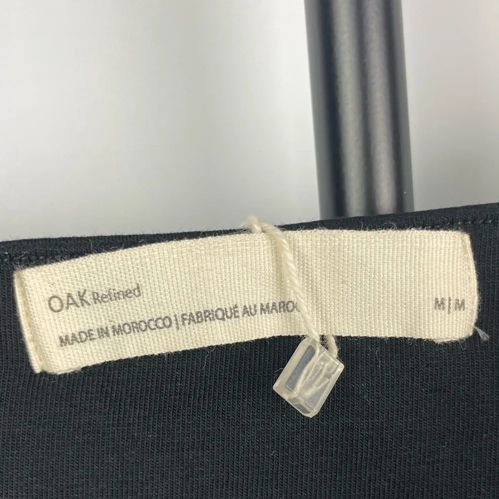 Oak + Fort Black Single Shoulder Crop Bra‎ Top Size M - Image 5