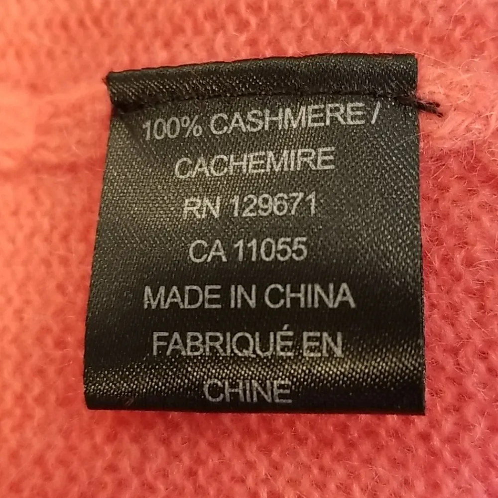 💕360 CASHMERE💕 Camille 100% Cashmere Sweater ~ Raspberry Pink Large L NWT - Image 15