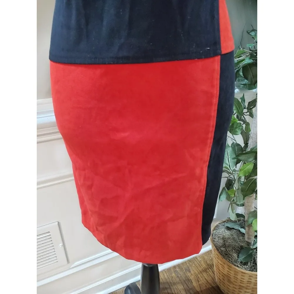 Max Taylor Women's Black & Red Round Neck Short Sleeve Knee Length Dress 11/12 - Image 4