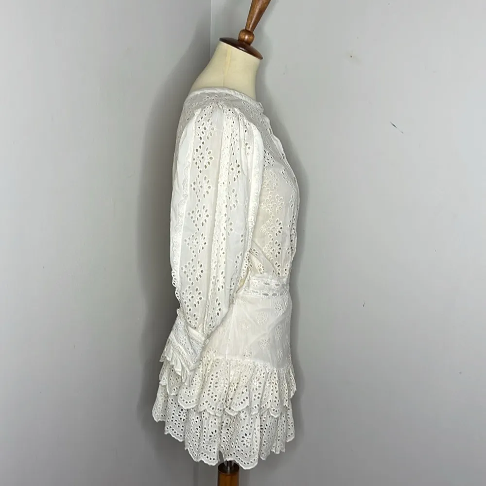 LSF‎ LoveShackFancy Lorelei Dress in Ivory - Image 6