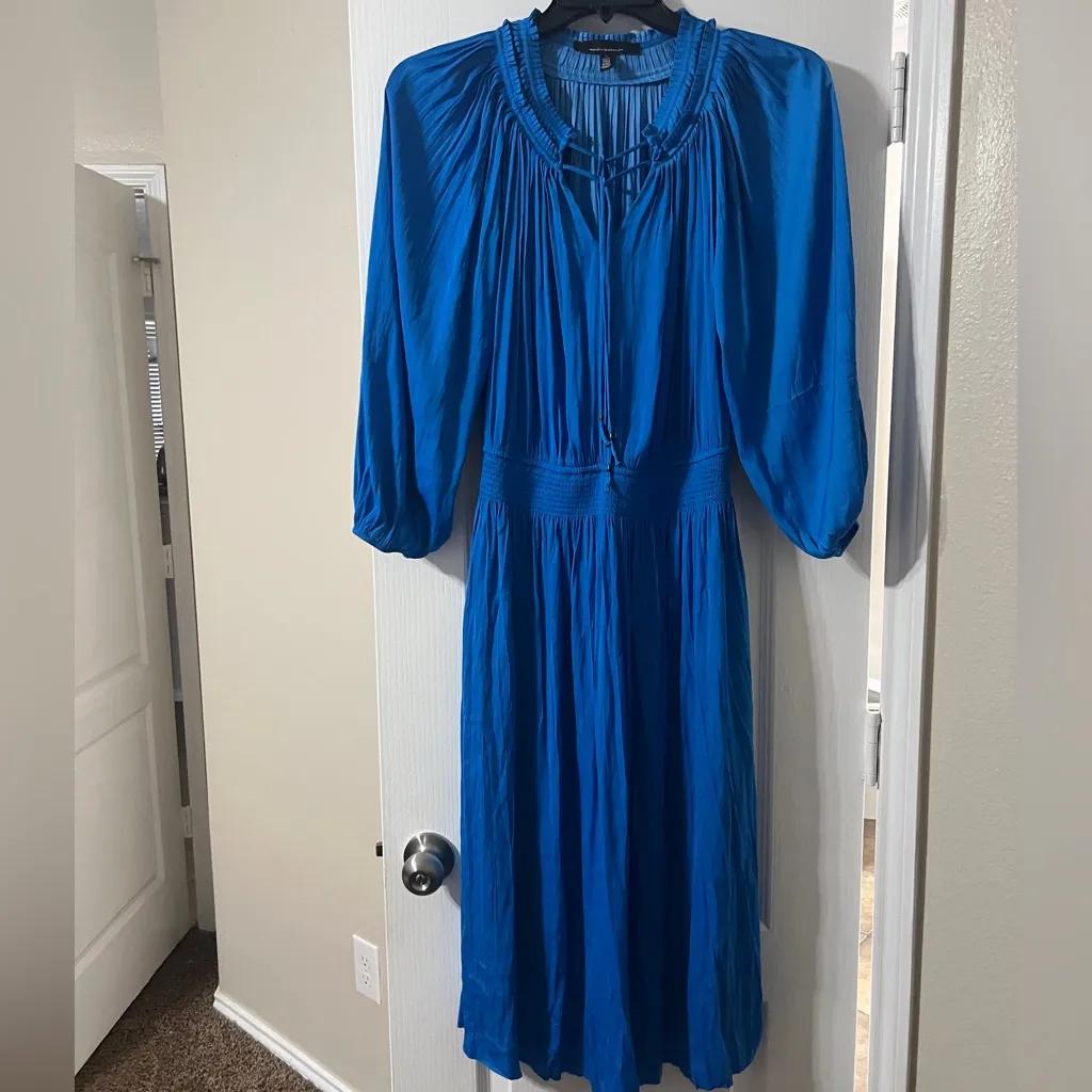 White House Black Market Blue Dress - Image 3