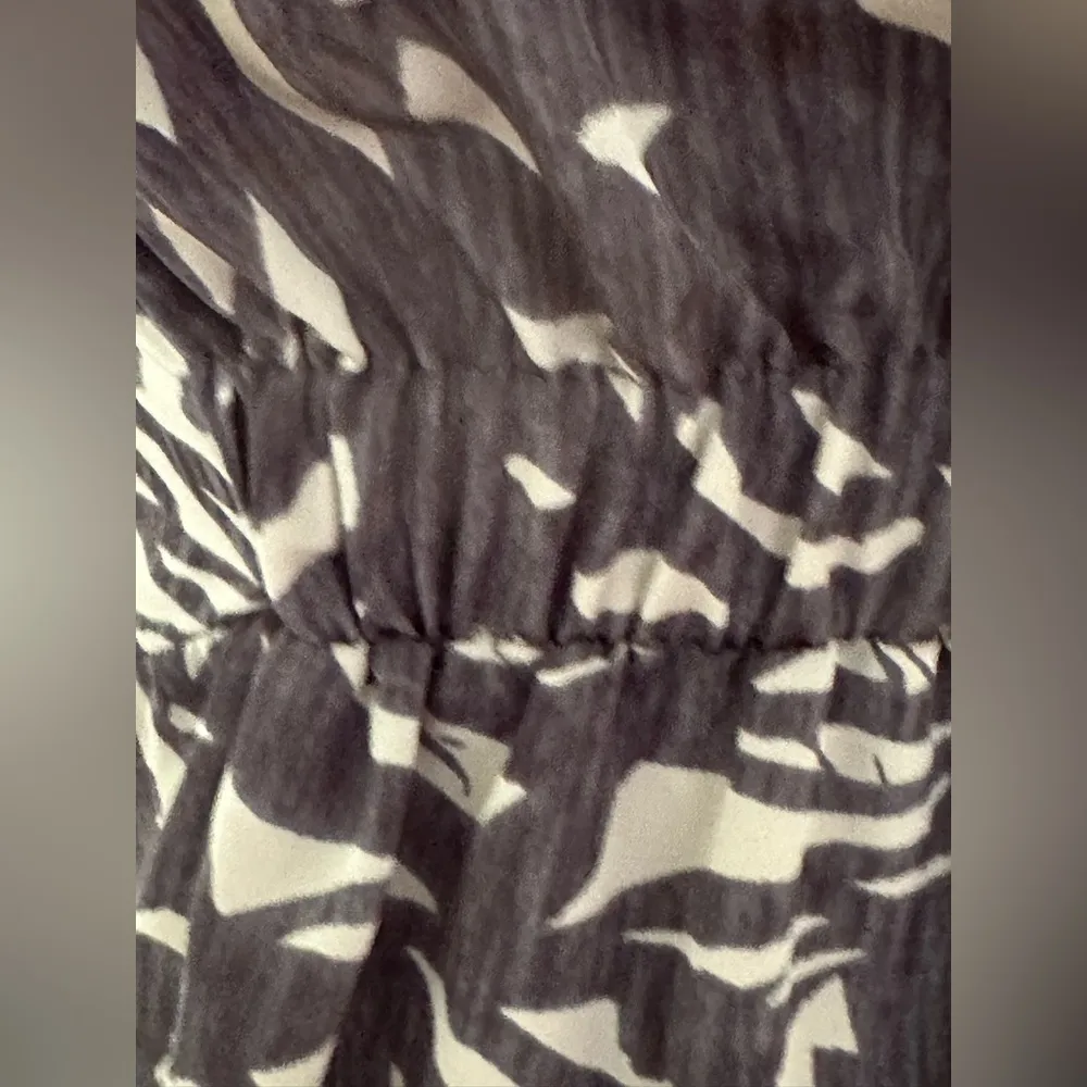 SimplyVera VeraWang Black & Brown/Gray Yellow Ornaments Dress Sz 2 Pull Over. - Image 8